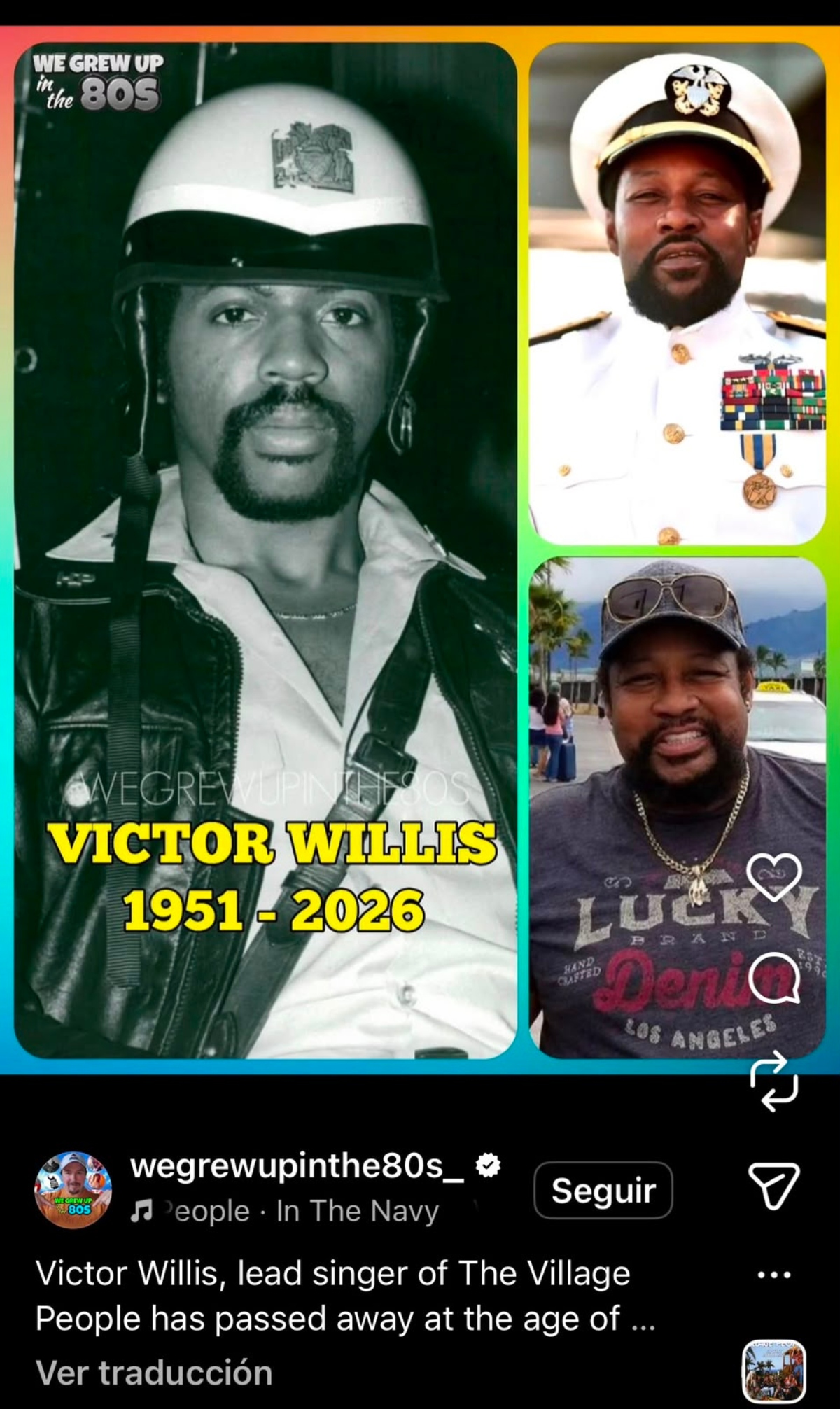 Muere Victor Willis, vocalista de la legendaria banda Village People