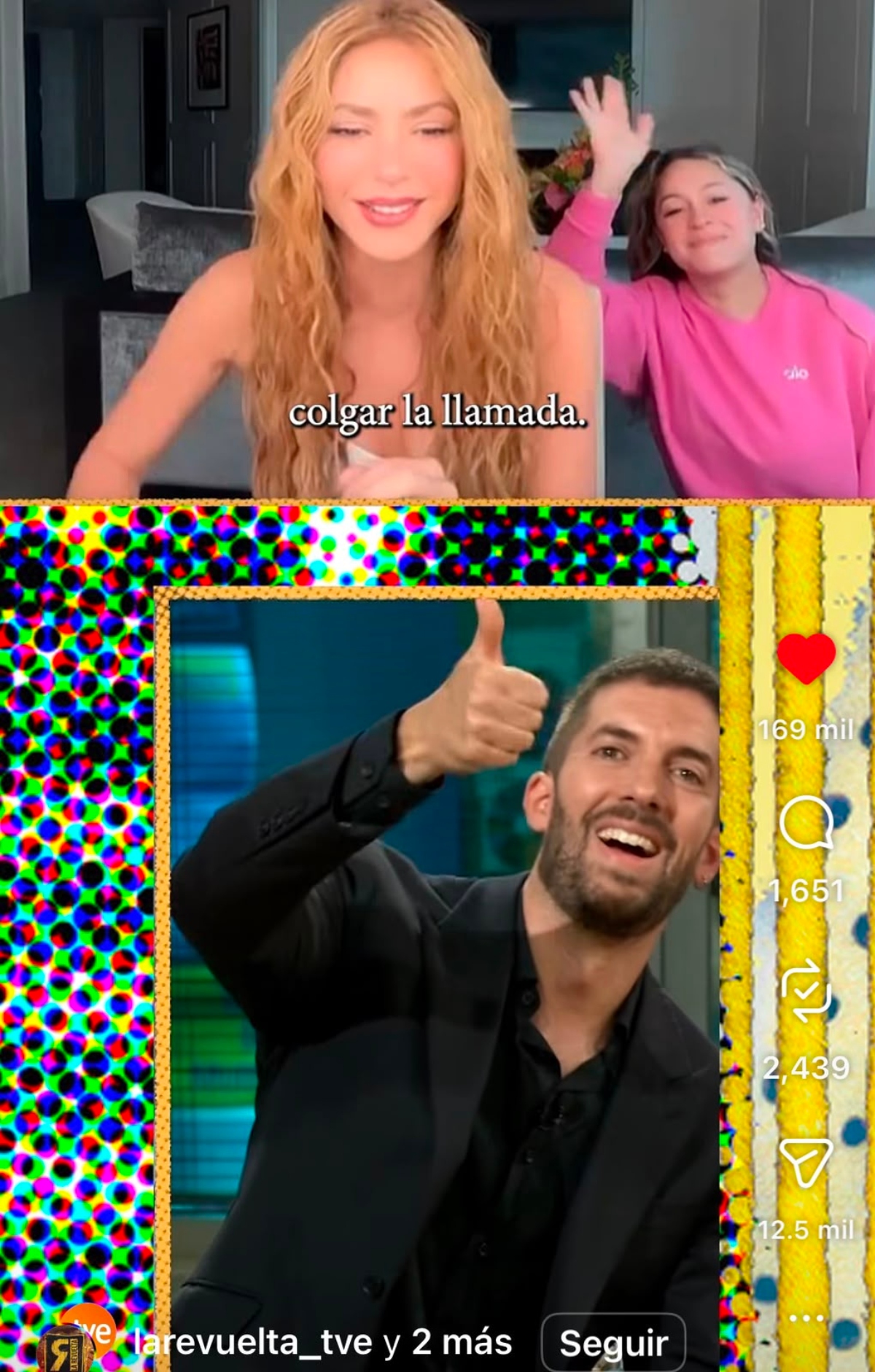 Shakira's funny moment with her assistant in the middle of an interview
