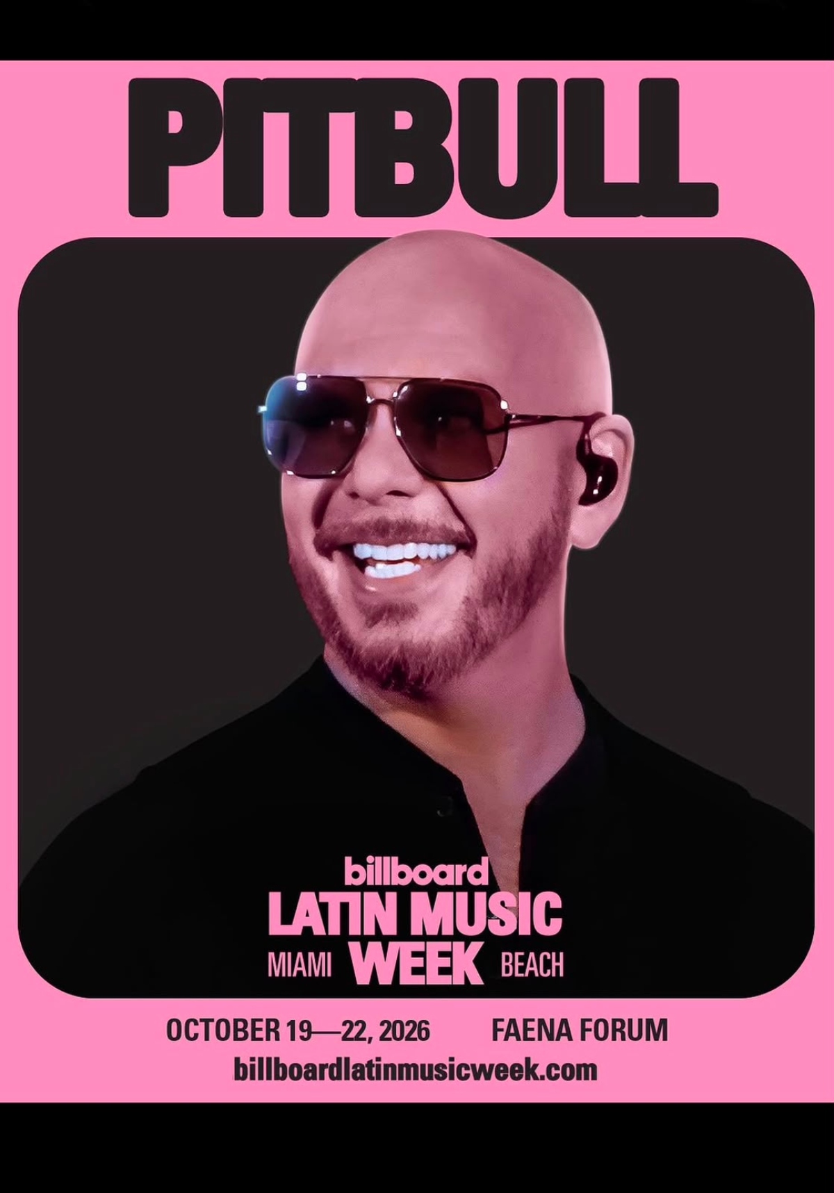 Semana Billboard de la Música Latina: Confirman a Pitbull
