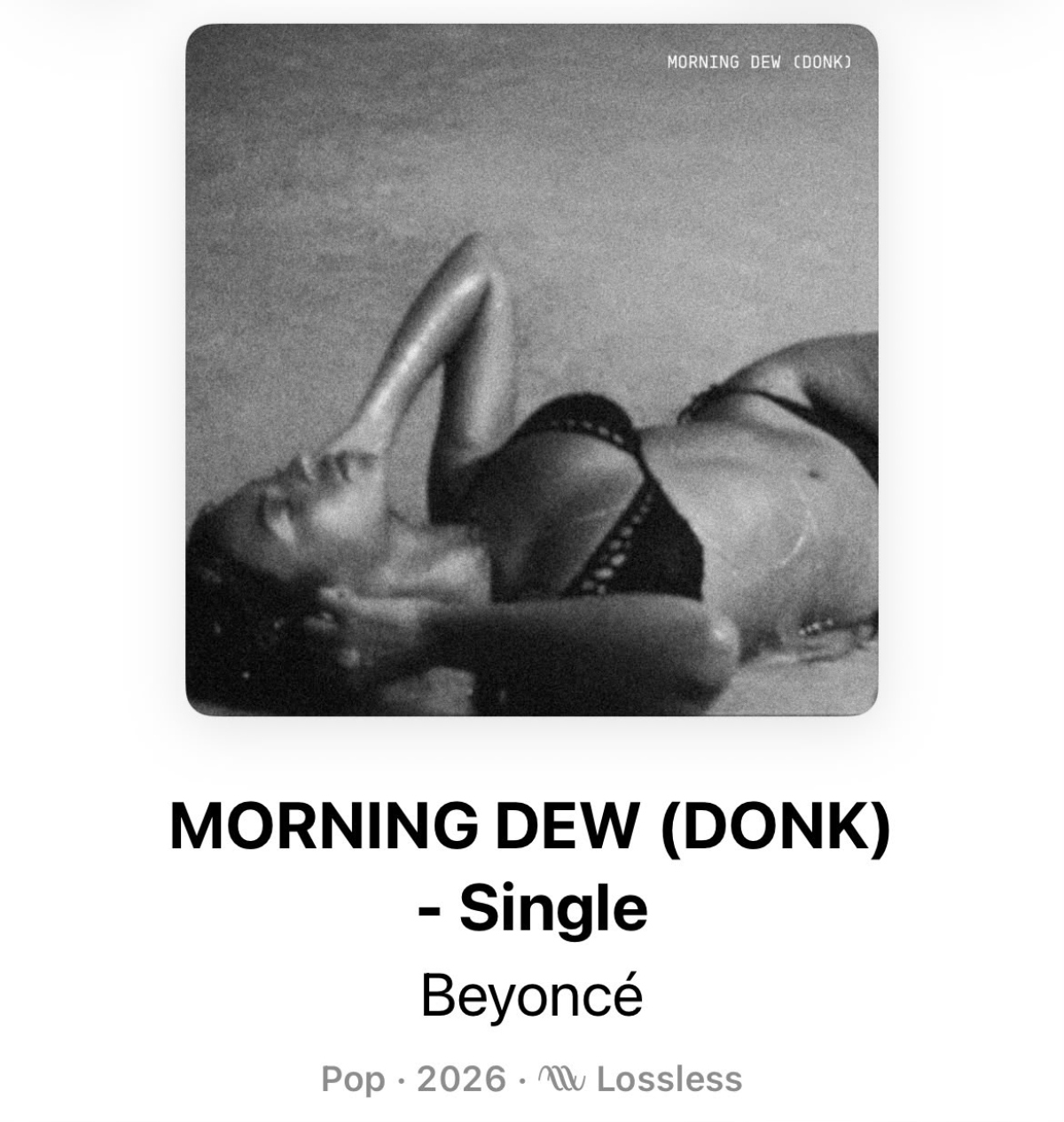 Beyoncé regresa a la música con la canción 'Morning Dew (Donk)'