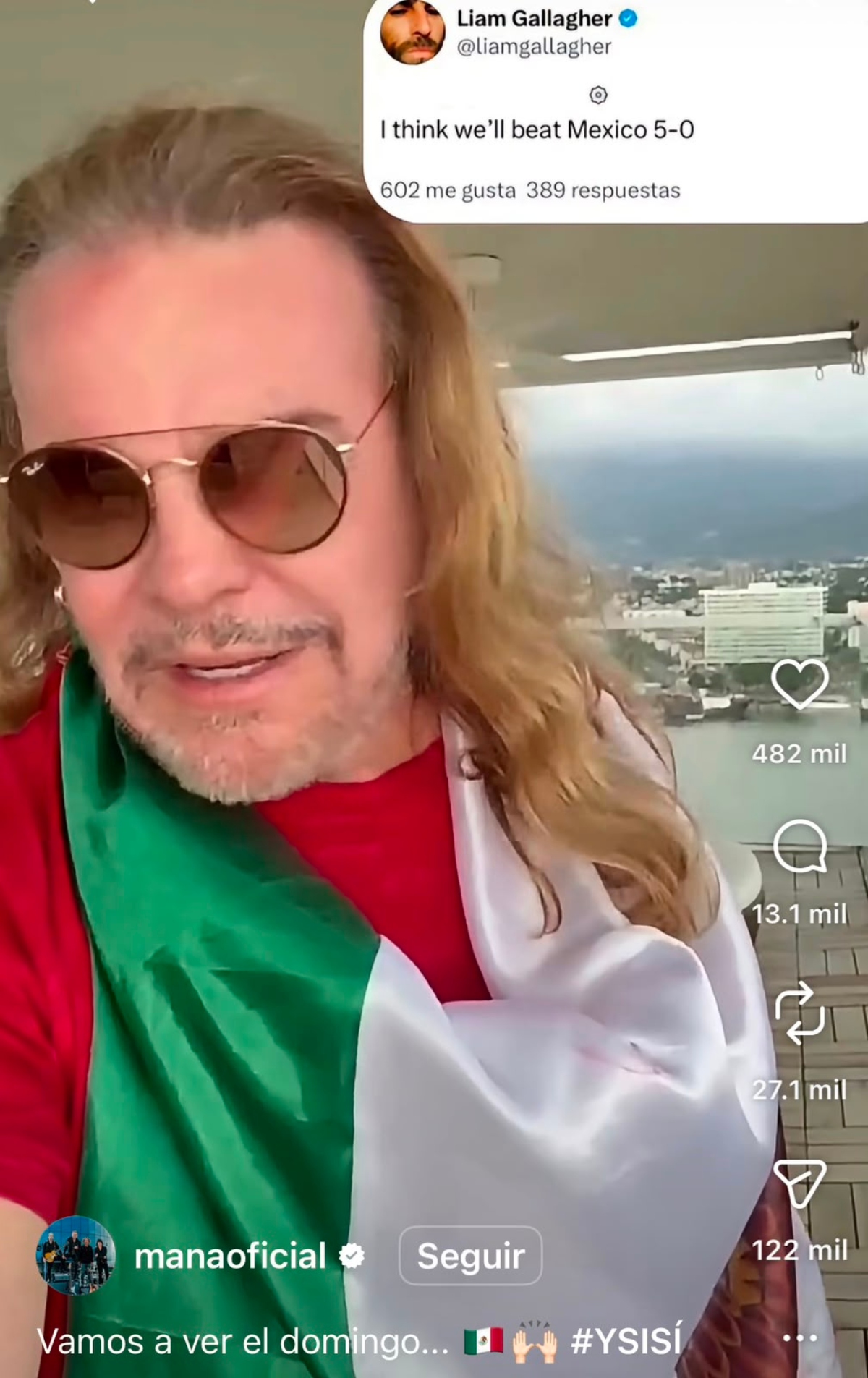 Fher Olvera of Maná Sends a Message to Liam Gallagher of Oasis  