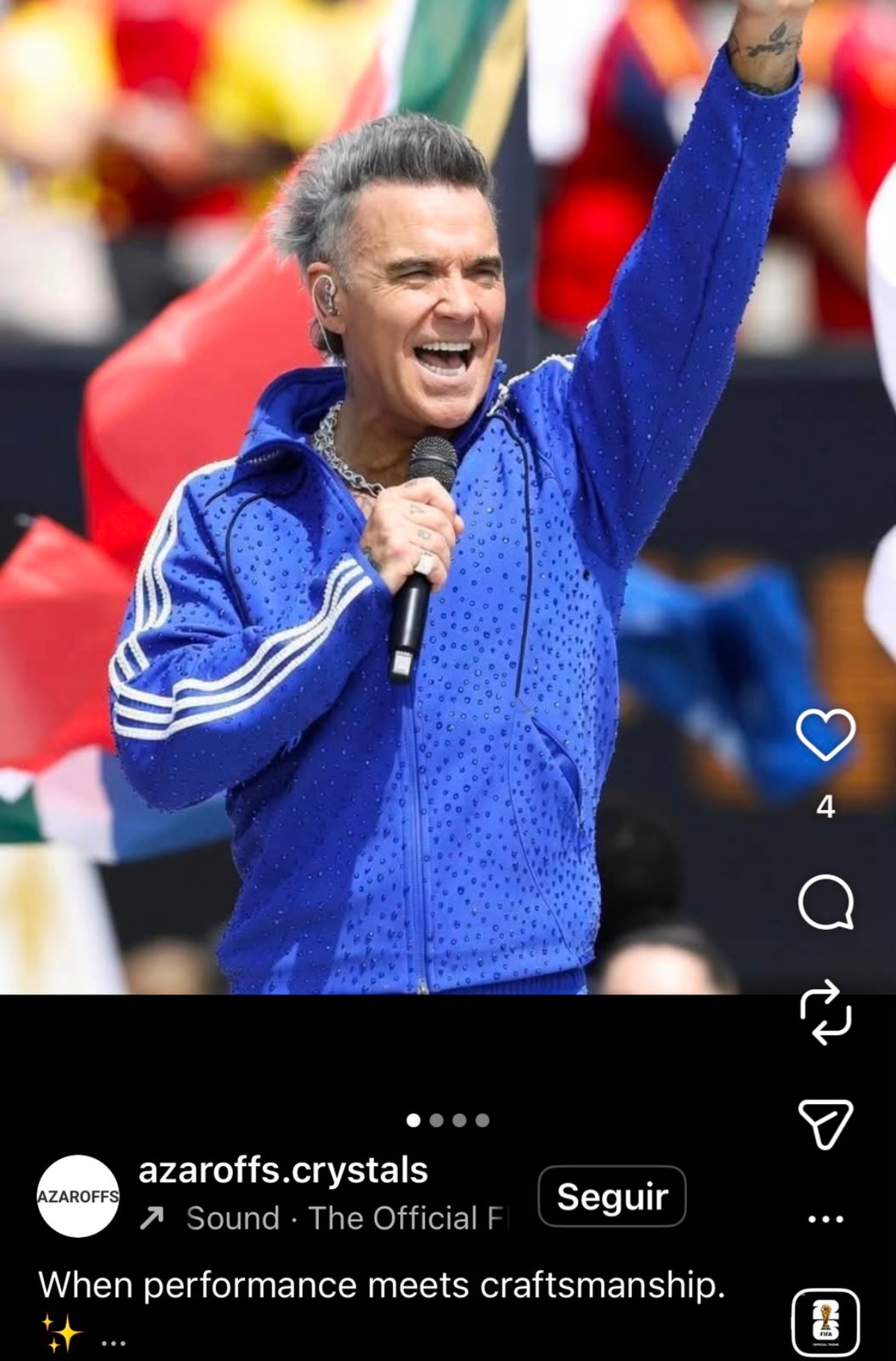 Tom Cruise y Robbie Williams sorprenden con aparición en la final del Mundial 2026