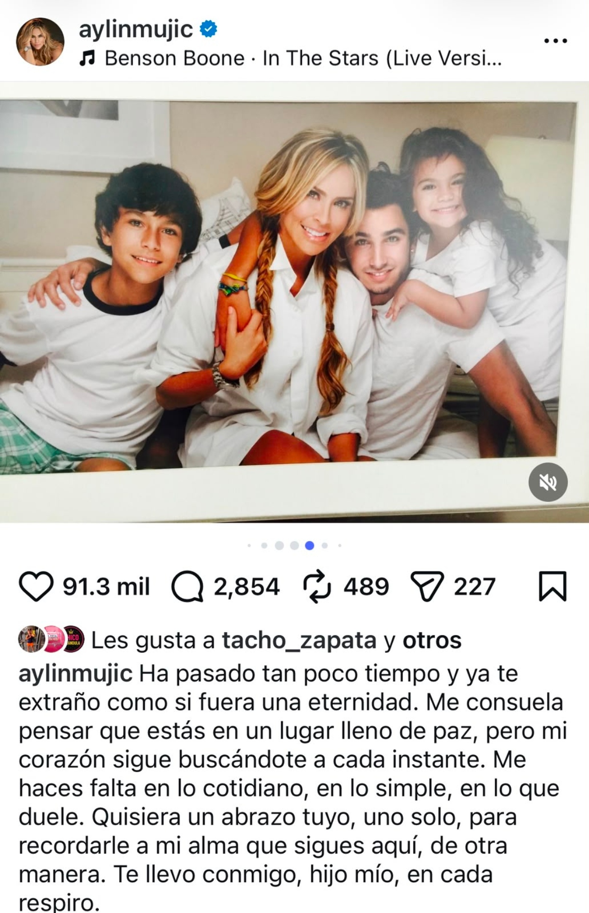 Aylín Mujica habla de la recaudación en GoFundMe tras la muerte de su hijo Mauro