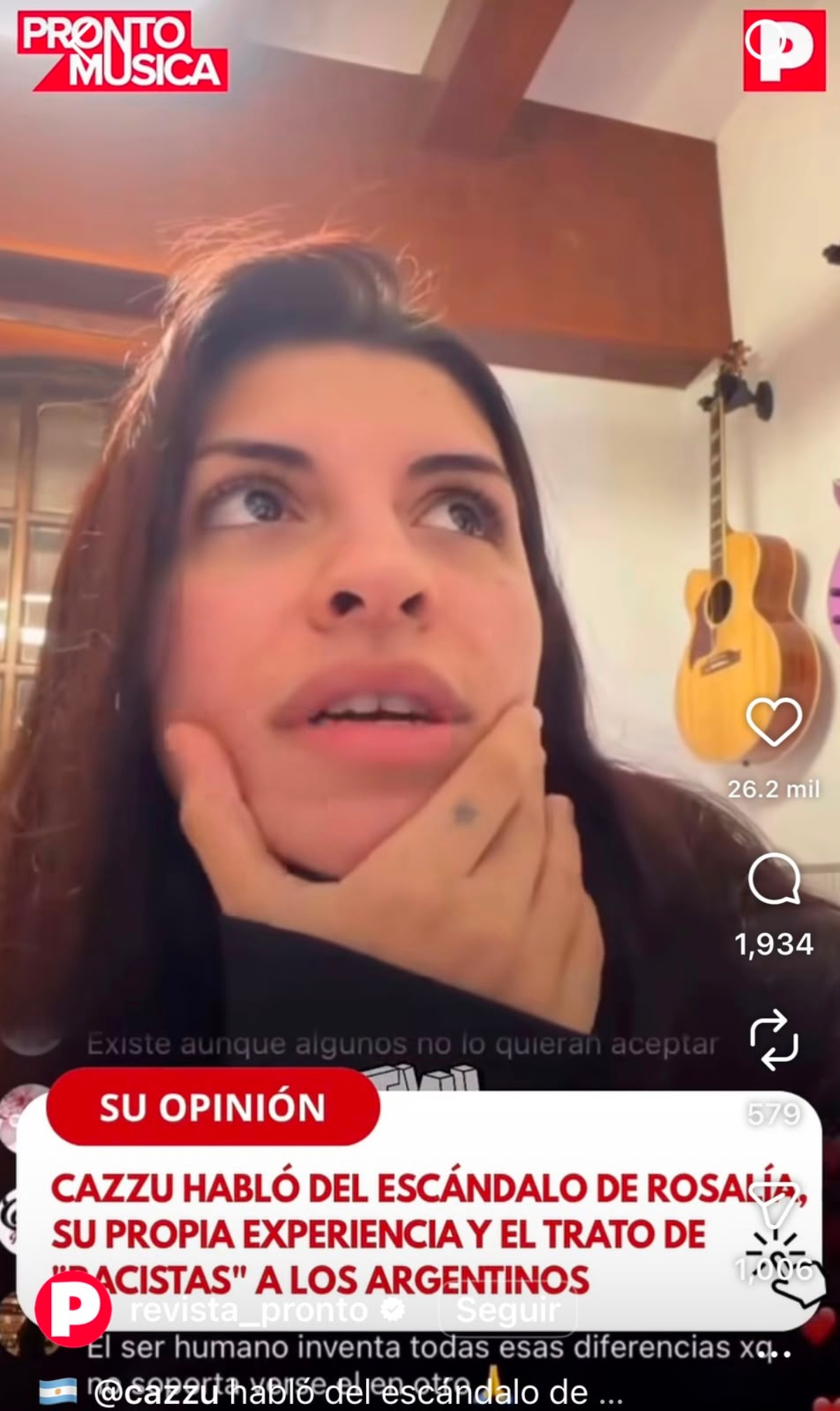 Cazzu Defends Rosalía Following Controversy Over Post in Argentina