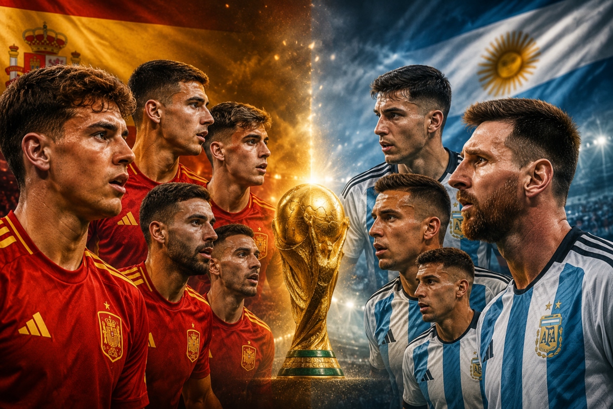 De amigos a rivales: España y Argentina chocan por la gloria mundial