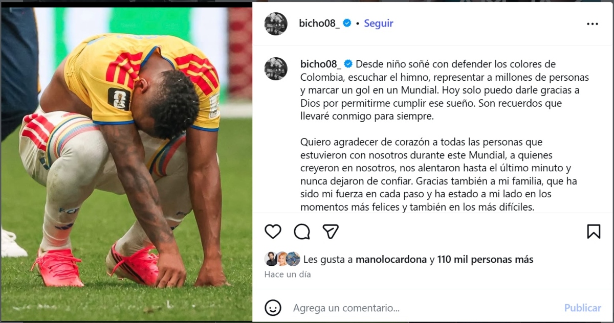 Jáminton Campaz respaldo oficial