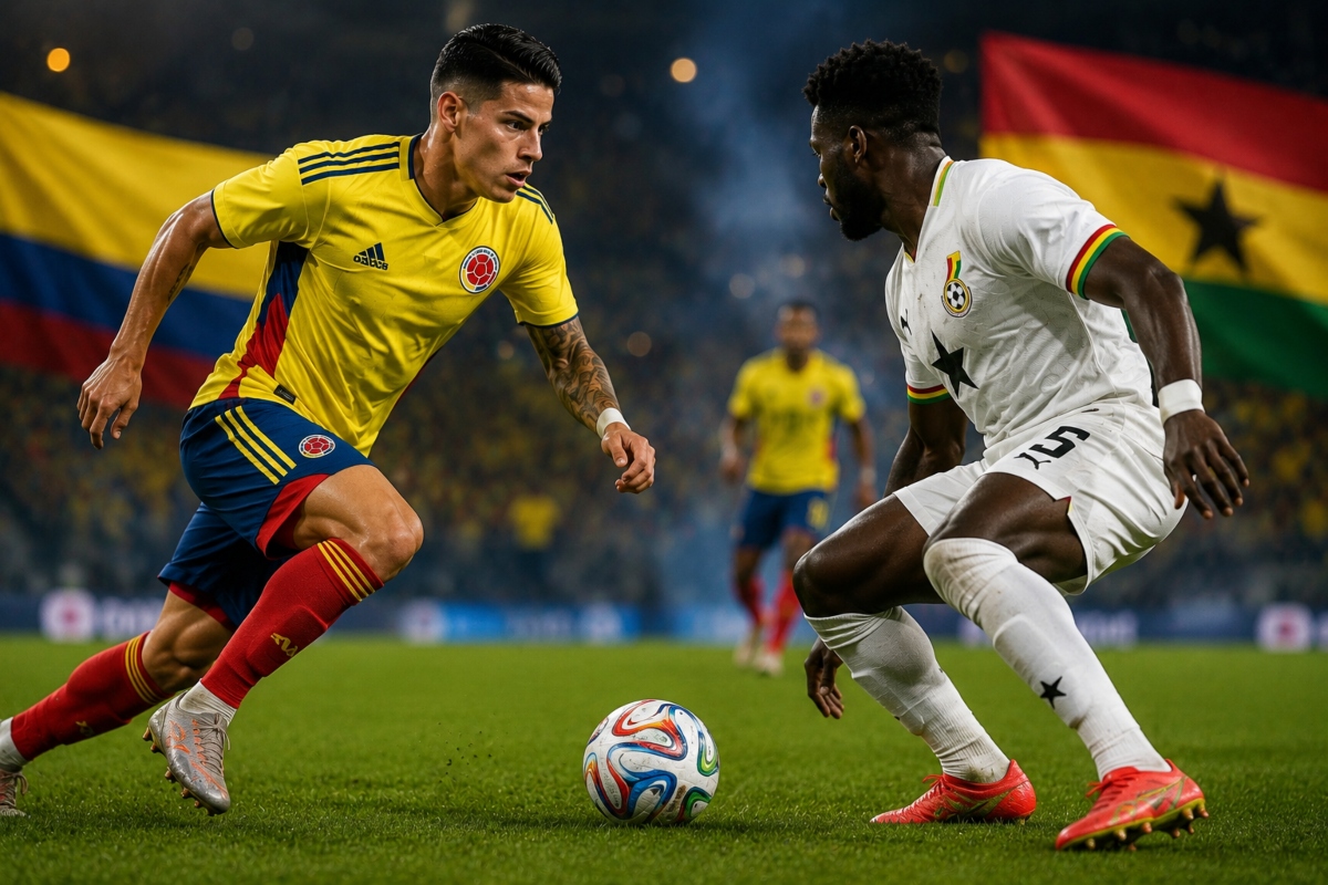 Colombia pisa fuerte y Ghana intenta reencontrarse