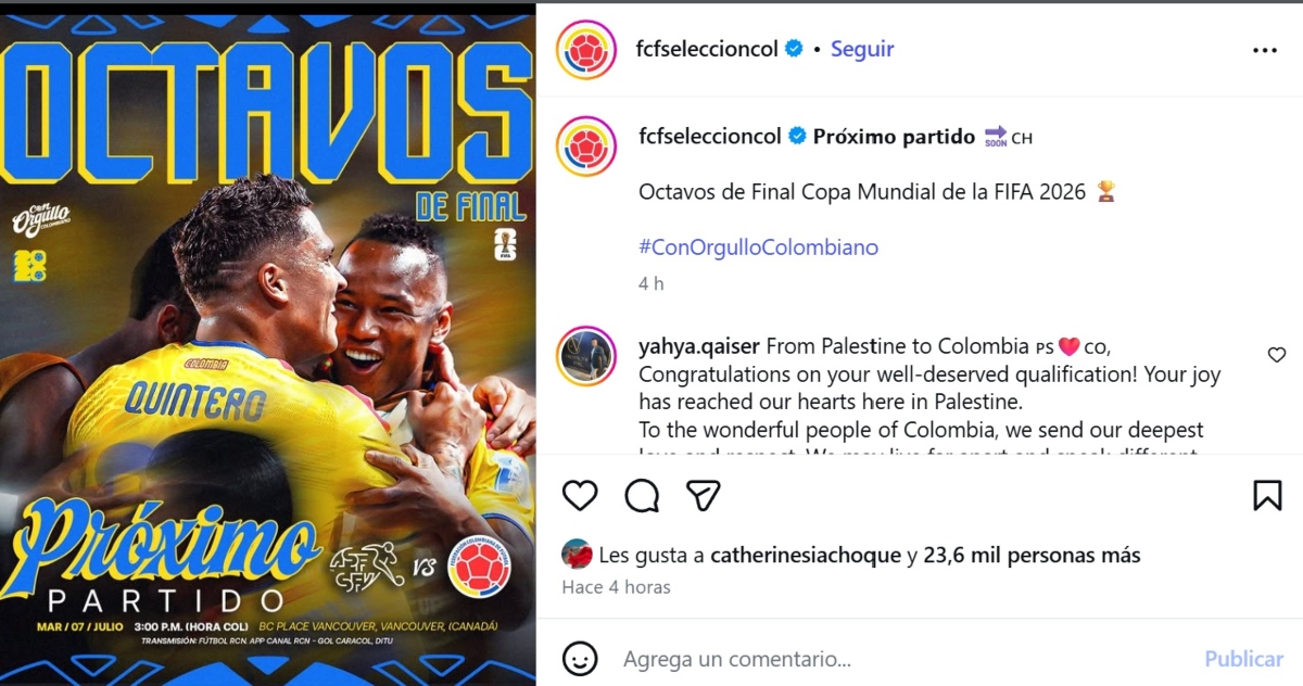 Colombia, Suiza