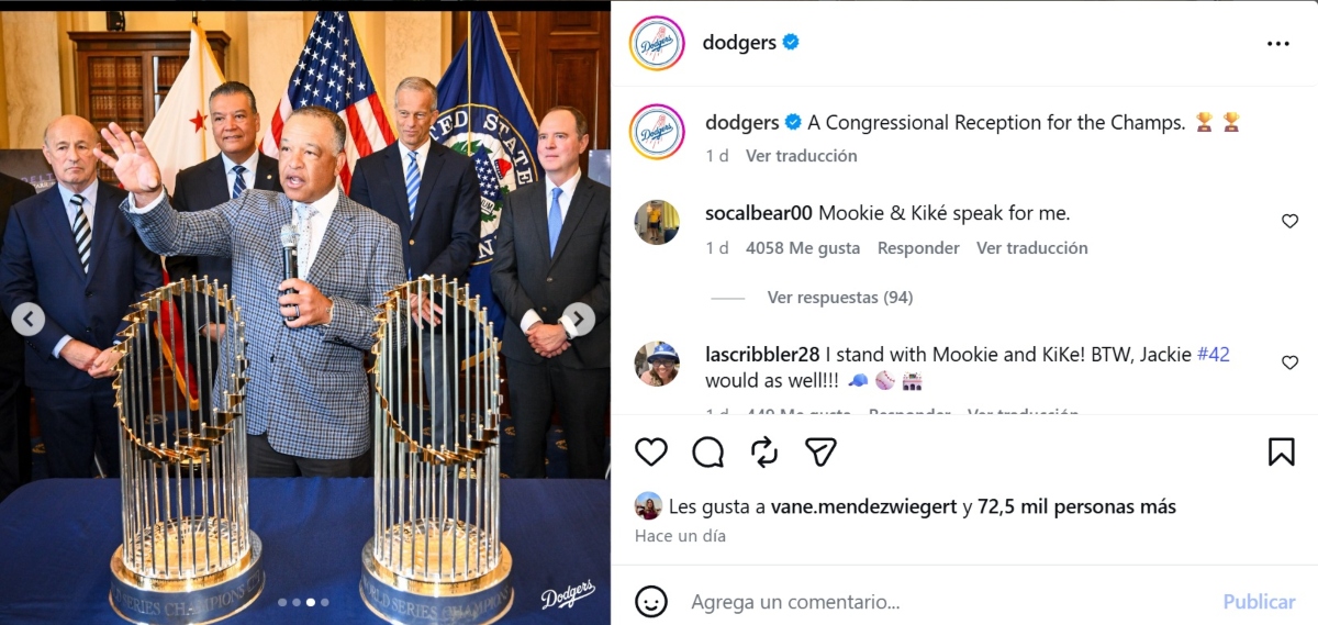 Dodgers visitan la Casa Blanca