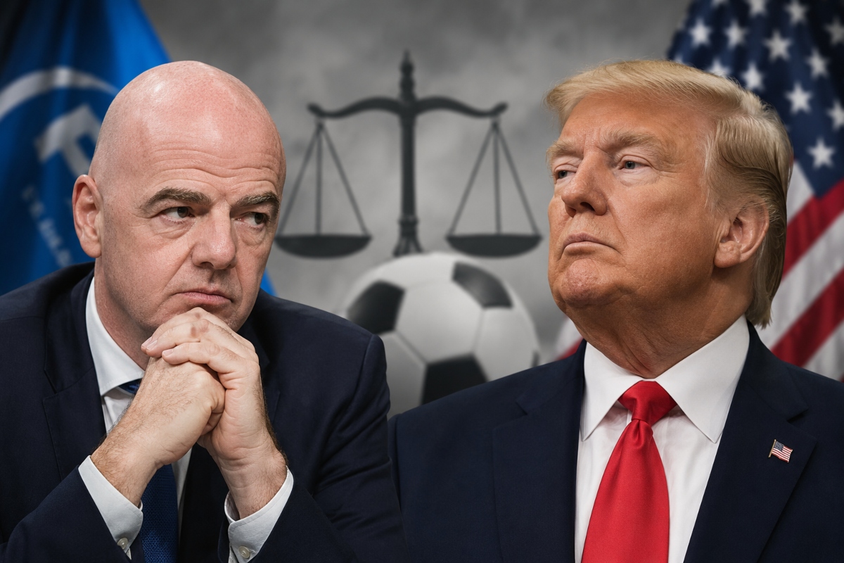 Denuncian a Gianni Infantino, presidente de la FIFA, por presuntos vínculos políticos con Donald Trump