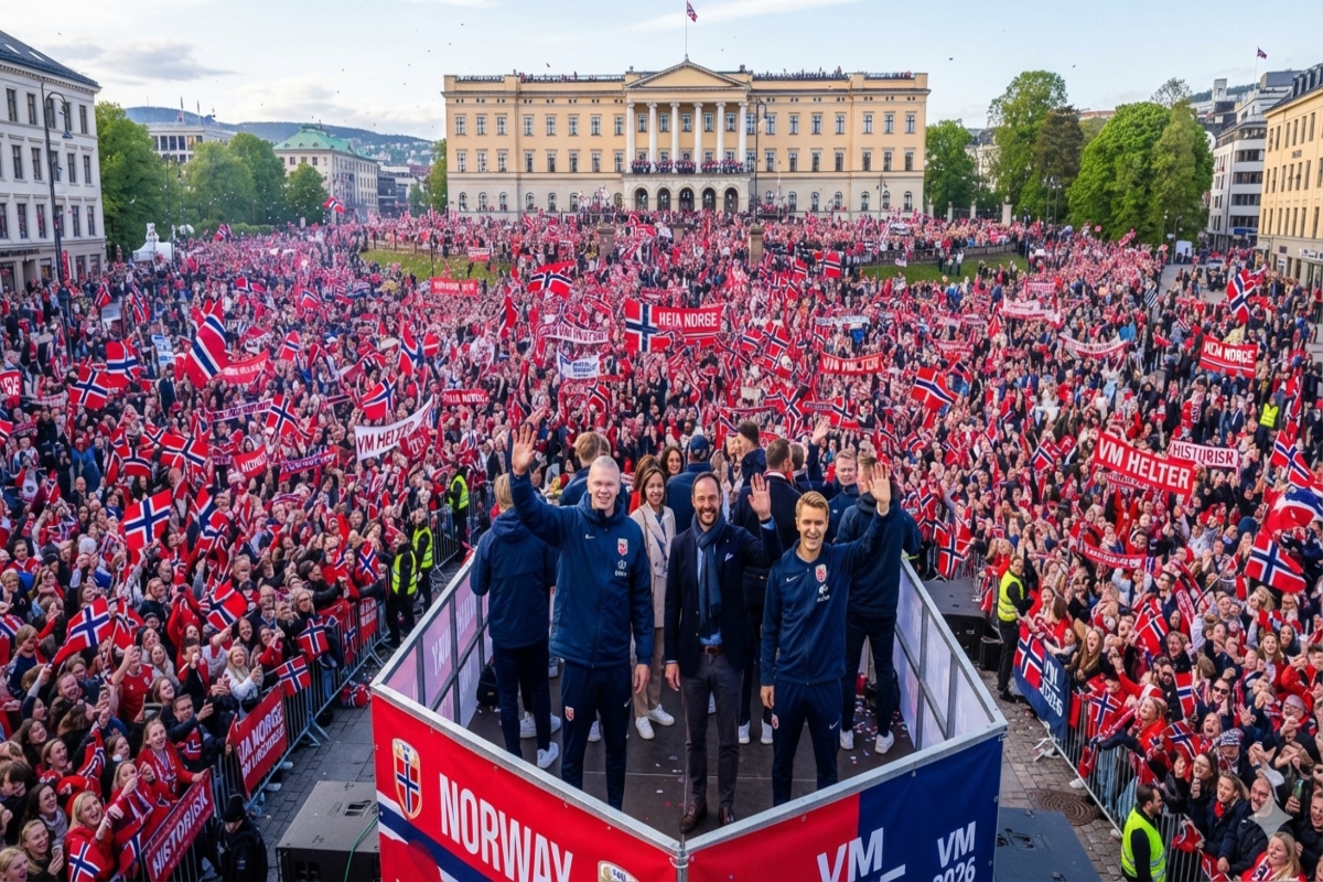 Noruega paraliza el país: 90 mil personas reciben a sus héroes del Mundial 2026