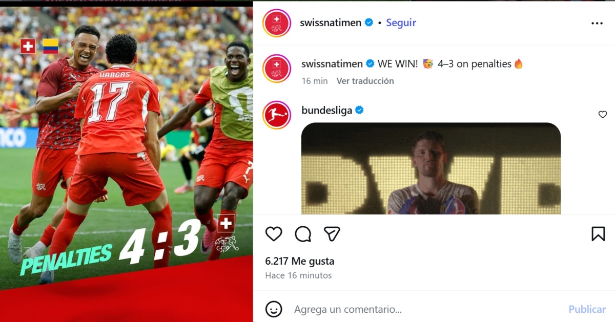 Colombia vs Suiza adiós en penales